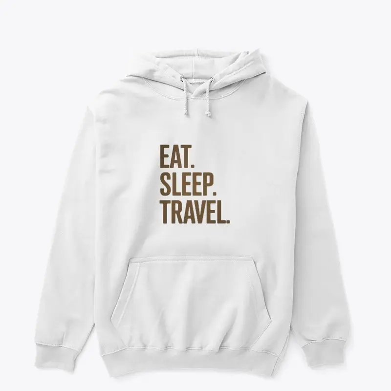 EAT SLEEP TRAVEL Shirt | Minimalist