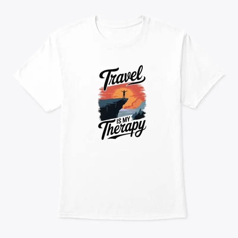 Travel Is My Therapy Artistic Design