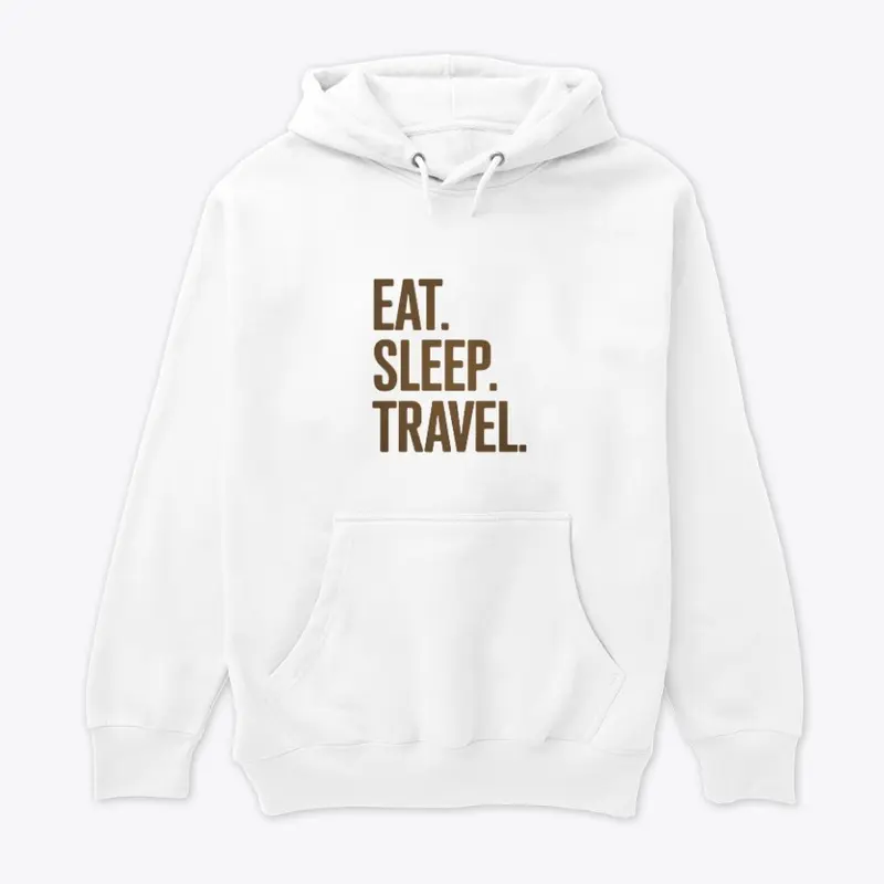 EAT SLEEP TRAVEL Shirt | Minimalist